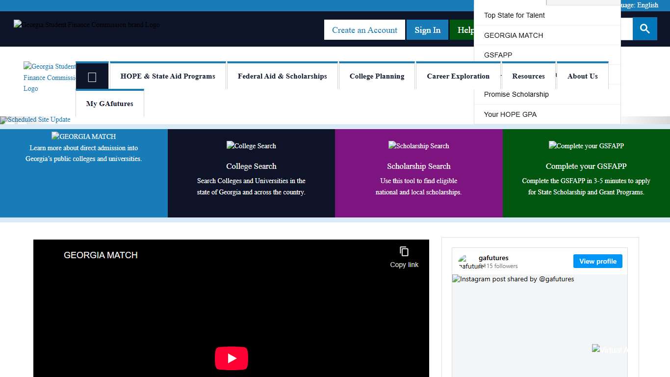 GAfutures.org Georgia Student Finance Commission