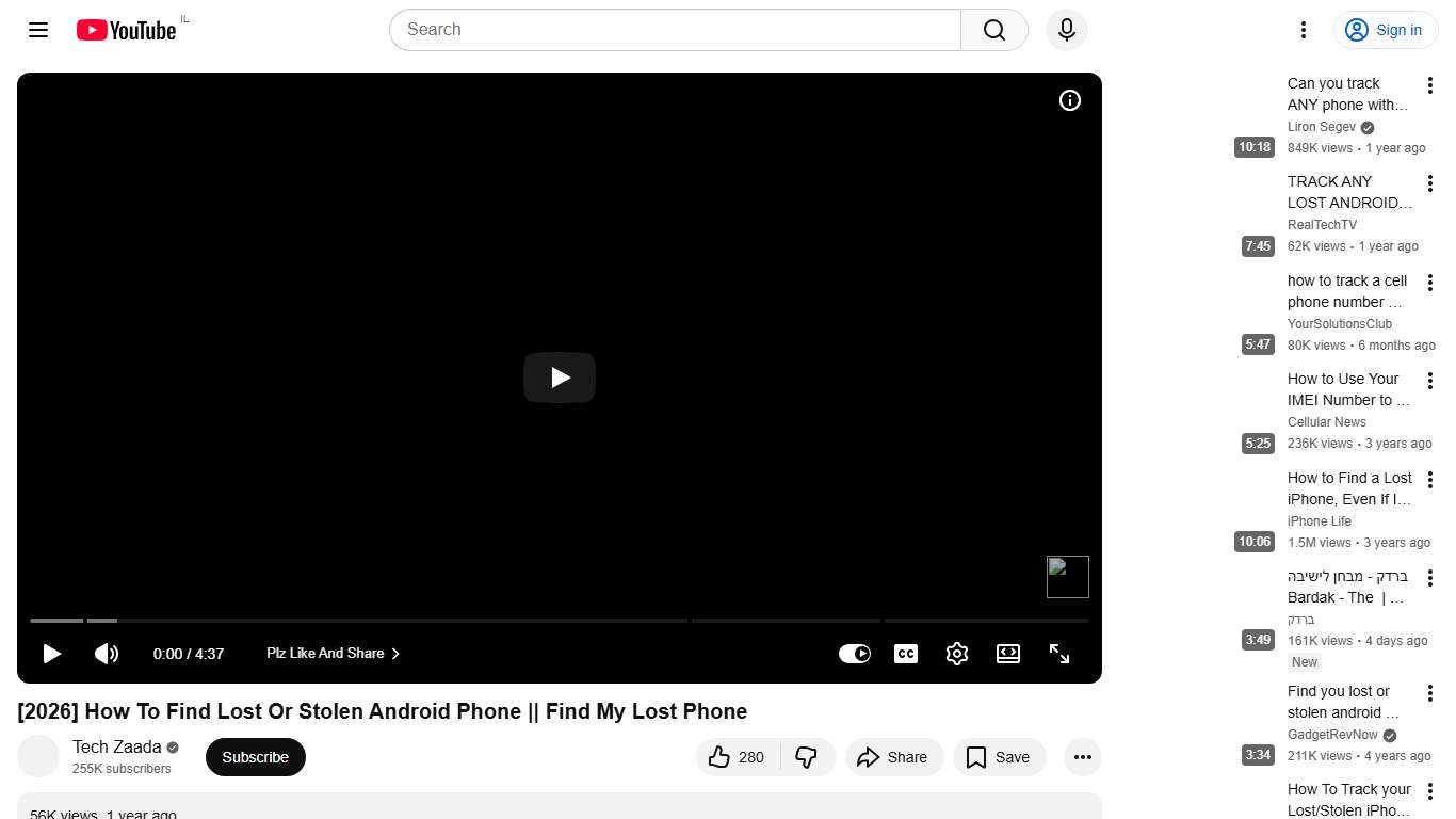 [2026] How To Find Lost Or Stolen Android Phone || Find My Lost Phone - YouTube